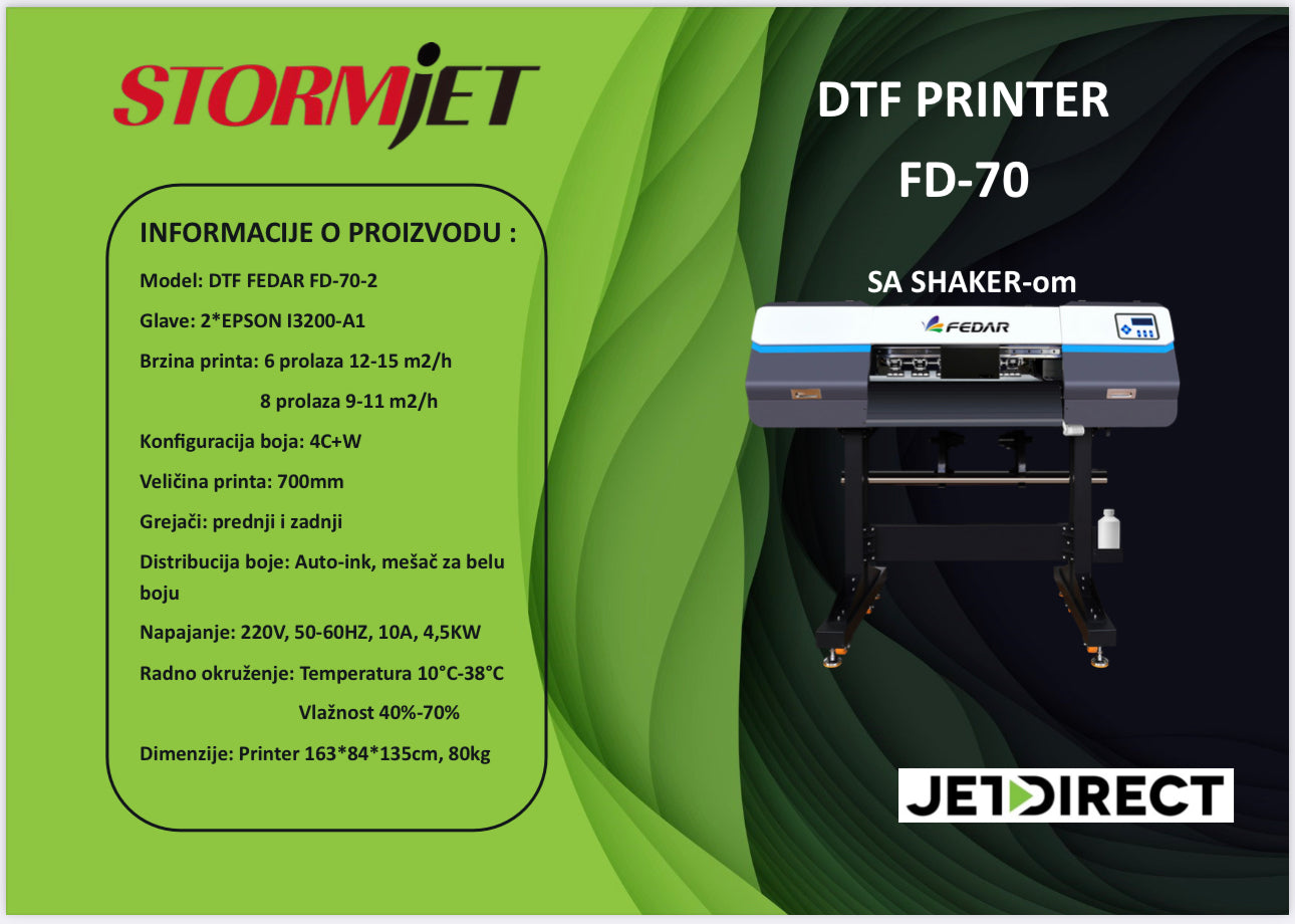 DTF Štampac Fedar FD70