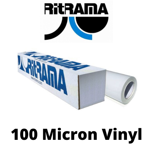 PVC Folija Ri-Jet M100 Bela Sjaj, Trajni Sivi Lepak – Jet Direct